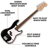 Fender Squier Debut Series Beginner Precision Bass Guitar Kit w/Amp, Black(Black)