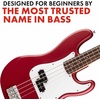 Fender Squier Debut Series Beginner Precision Bass Guitar Kit w/Amp, Black(Dakota Red)