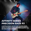 Squier Affinity Series Precision Bass, Olympic White, Maple Fingerboard(Surf Green)