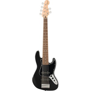 Fender Affinity Jazz Bass VI 6-String Bass Guitar, Black Metallic