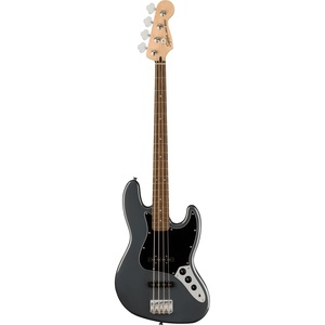 Fender Squier Affinity Jazz Bass Guitar, Maple Fingerboard,3-Color Sunburst(Charcoal Frost Metallic)