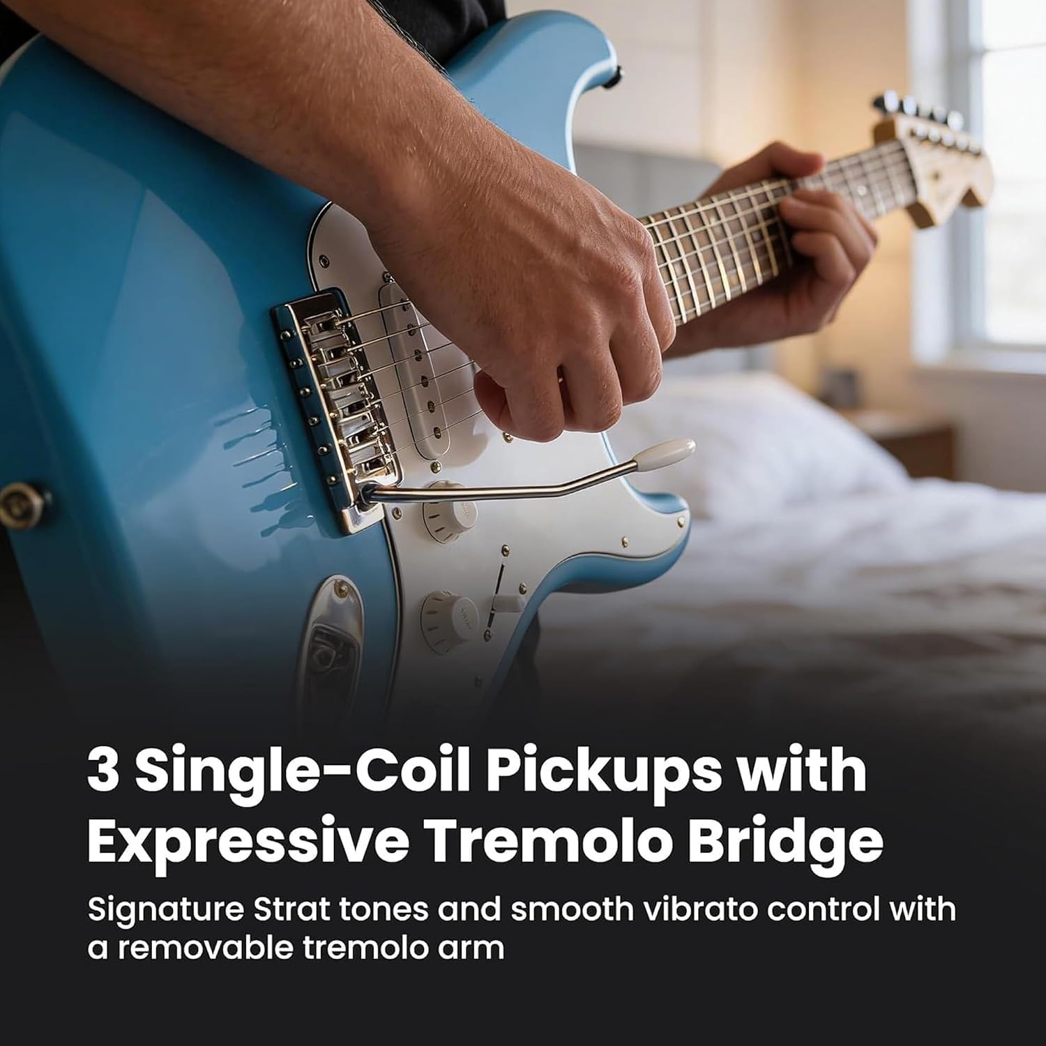 image:imageFender Squier Stratocaster Beginner Electric Guitar 2Color SunburstCalifornia Blue
