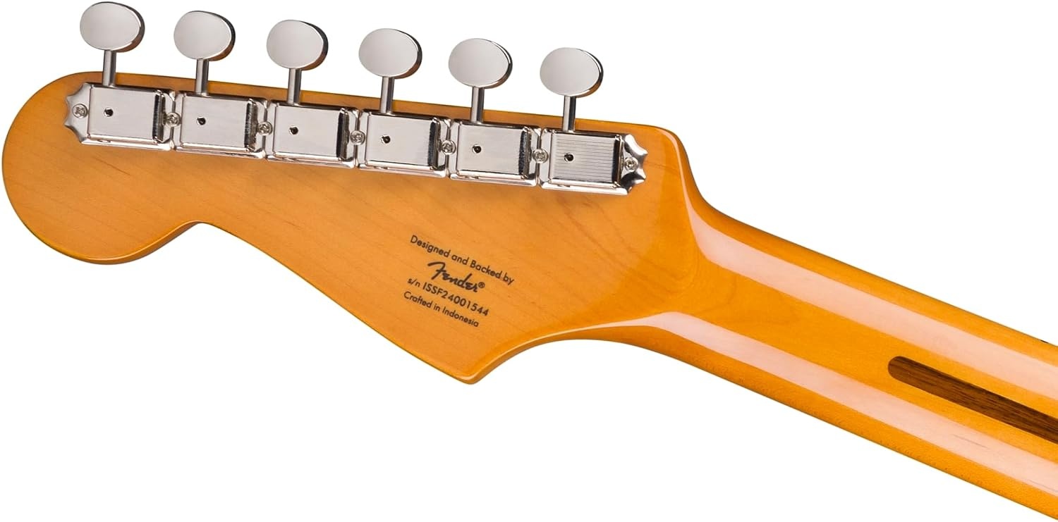 image:imageSquier Classic Vibe 50s Stratocaster Electric Guitar with 2Year Warranty Fiesta Red Maple FingerboardWhite Blonde