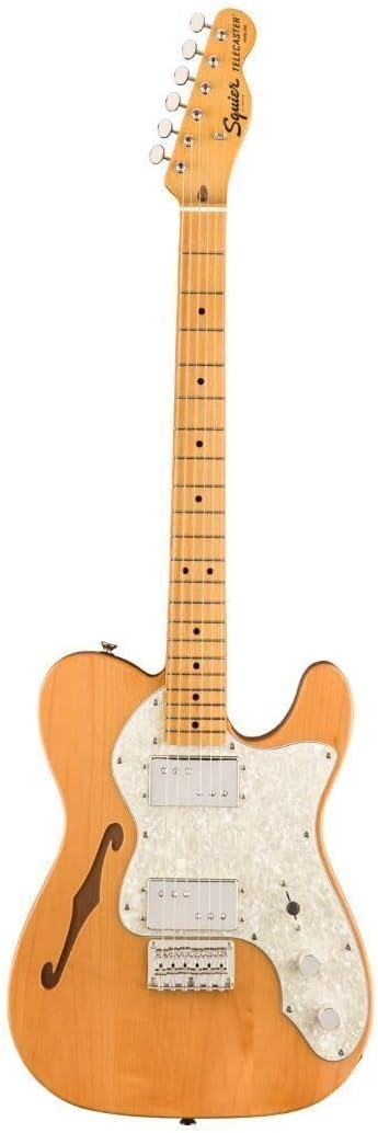 image:imageSquier Classic Vibe Baritone Custom Telecaster Electric Guitar with 2Year Warranty Black Laurel FingerboardNatural