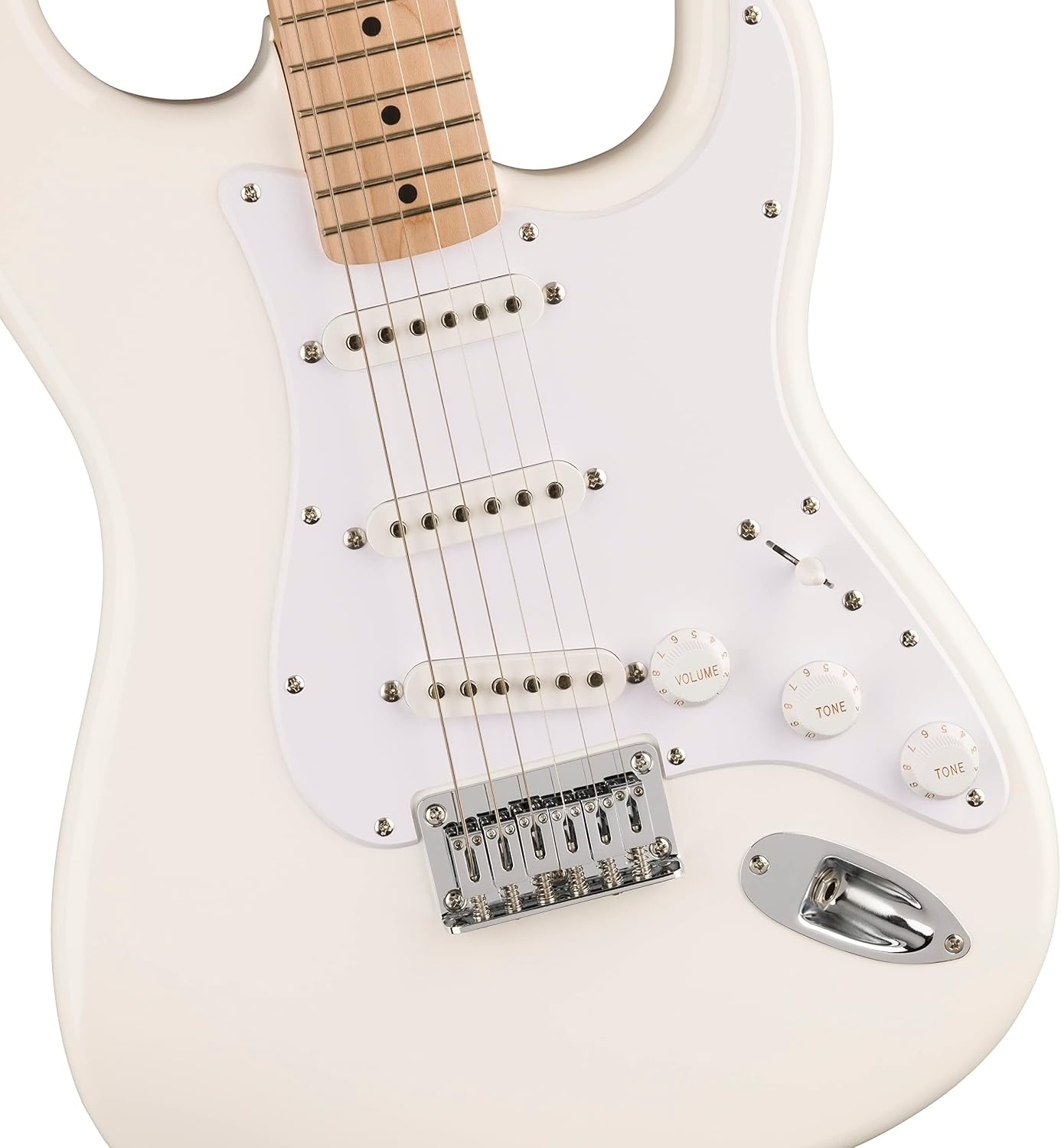 image:imageSquire Sonic Stratocaster Electric Guitar Tahitian Coral Maple Fingerboard White PickguardArctic White