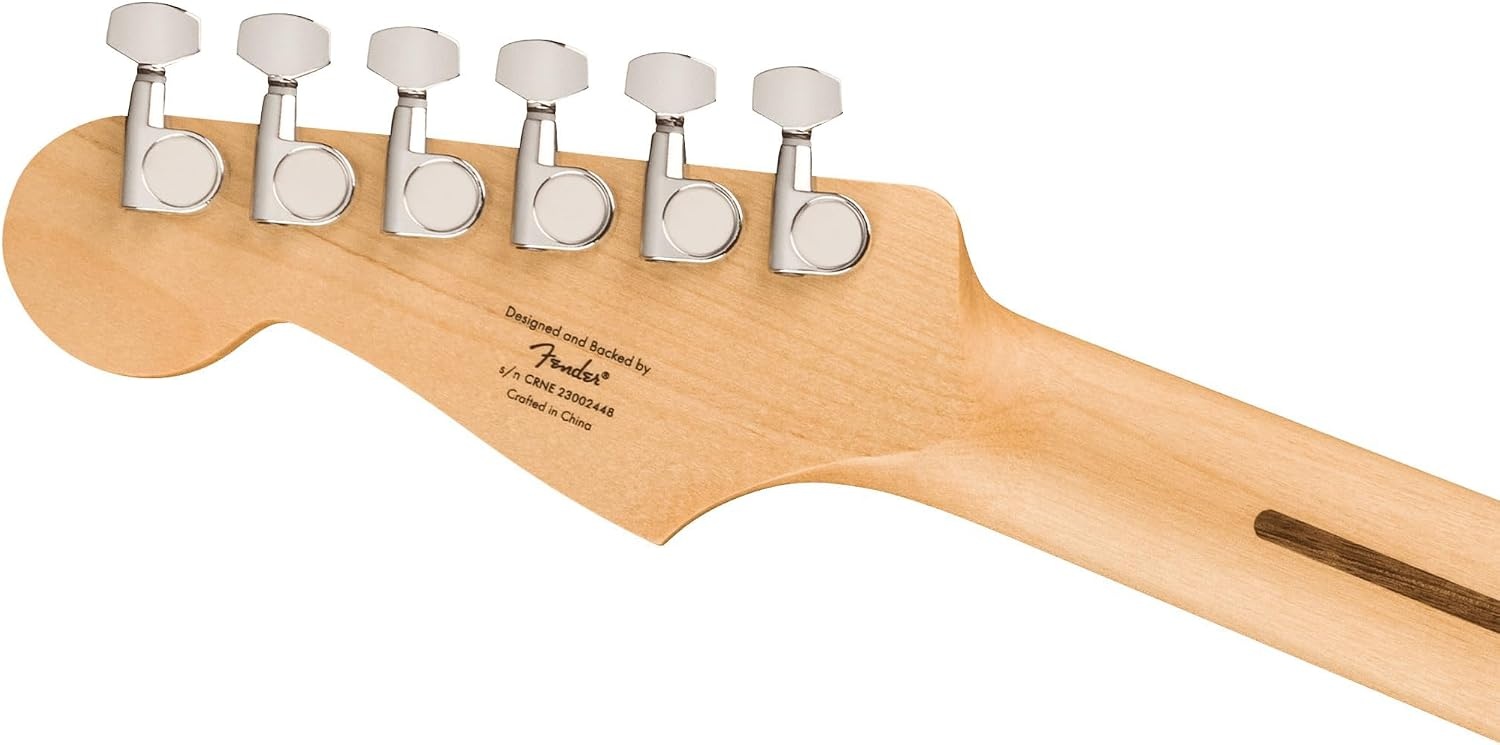 image:imageSquire Sonic Stratocaster Electric Guitar Tahitian Coral Maple Fingerboard White PickguardArctic White