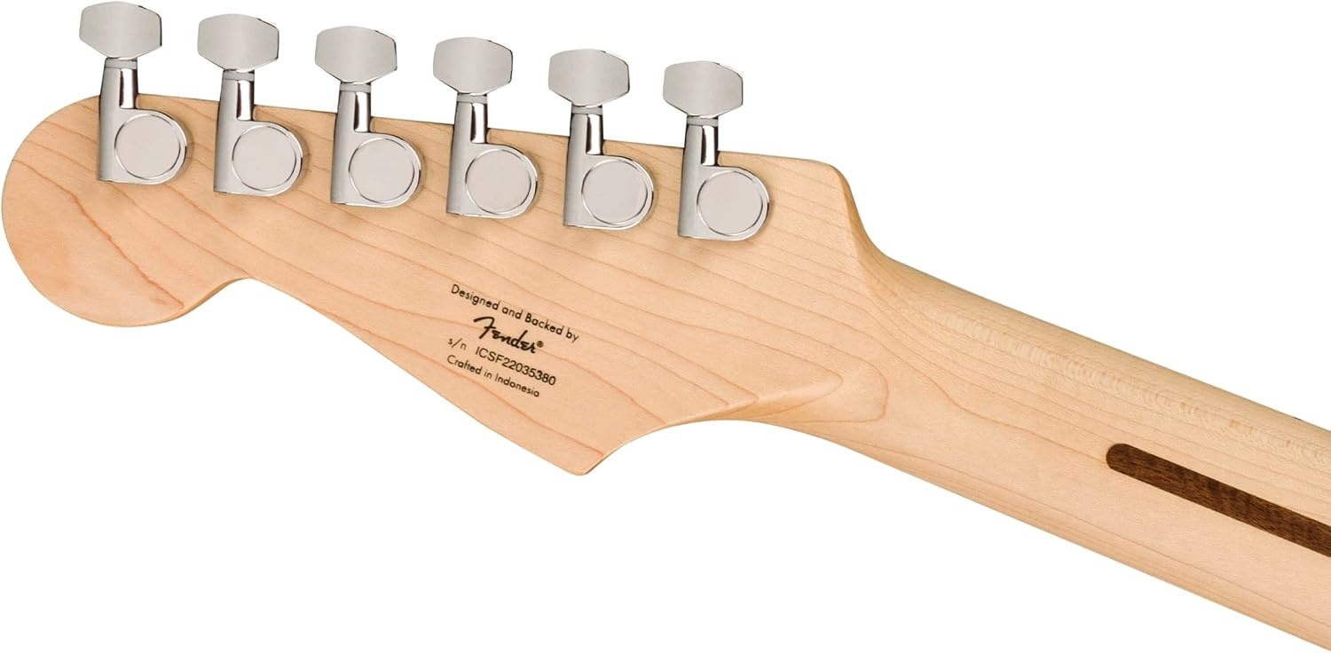 image:imageSquire Sonic Stratocaster Electric Guitar Tahitian Coral Maple Fingerboard White PickguardArctic White