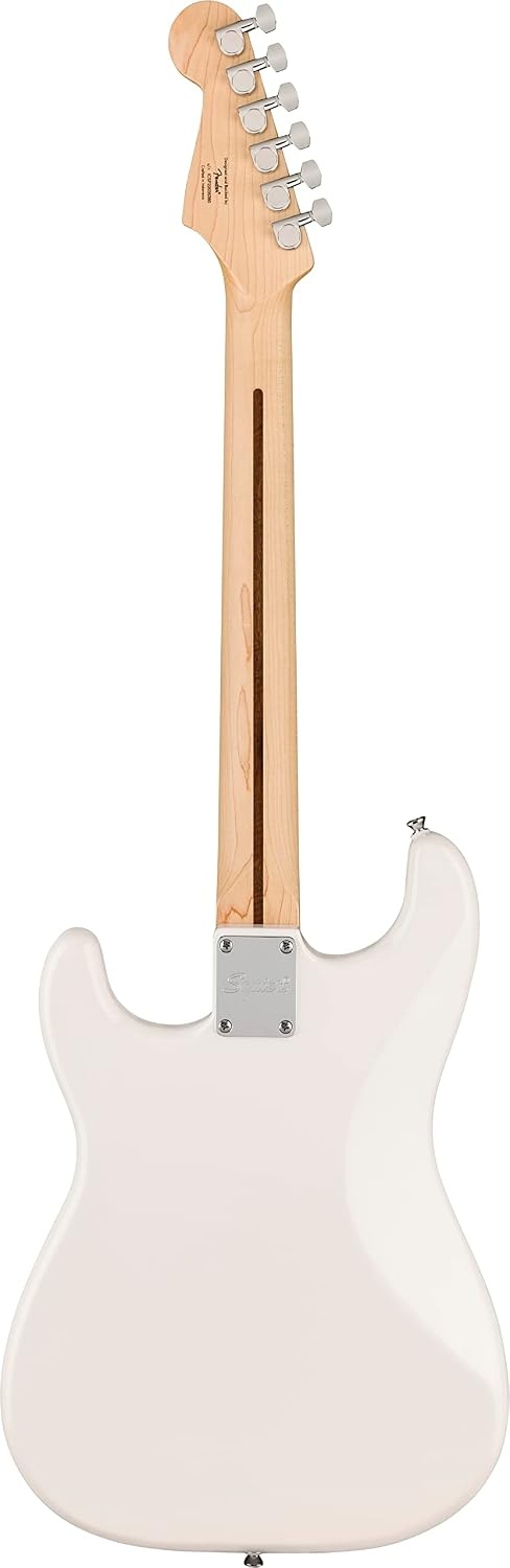 image:imageSquire Sonic Stratocaster Electric Guitar Tahitian Coral Maple Fingerboard White PickguardArctic White
