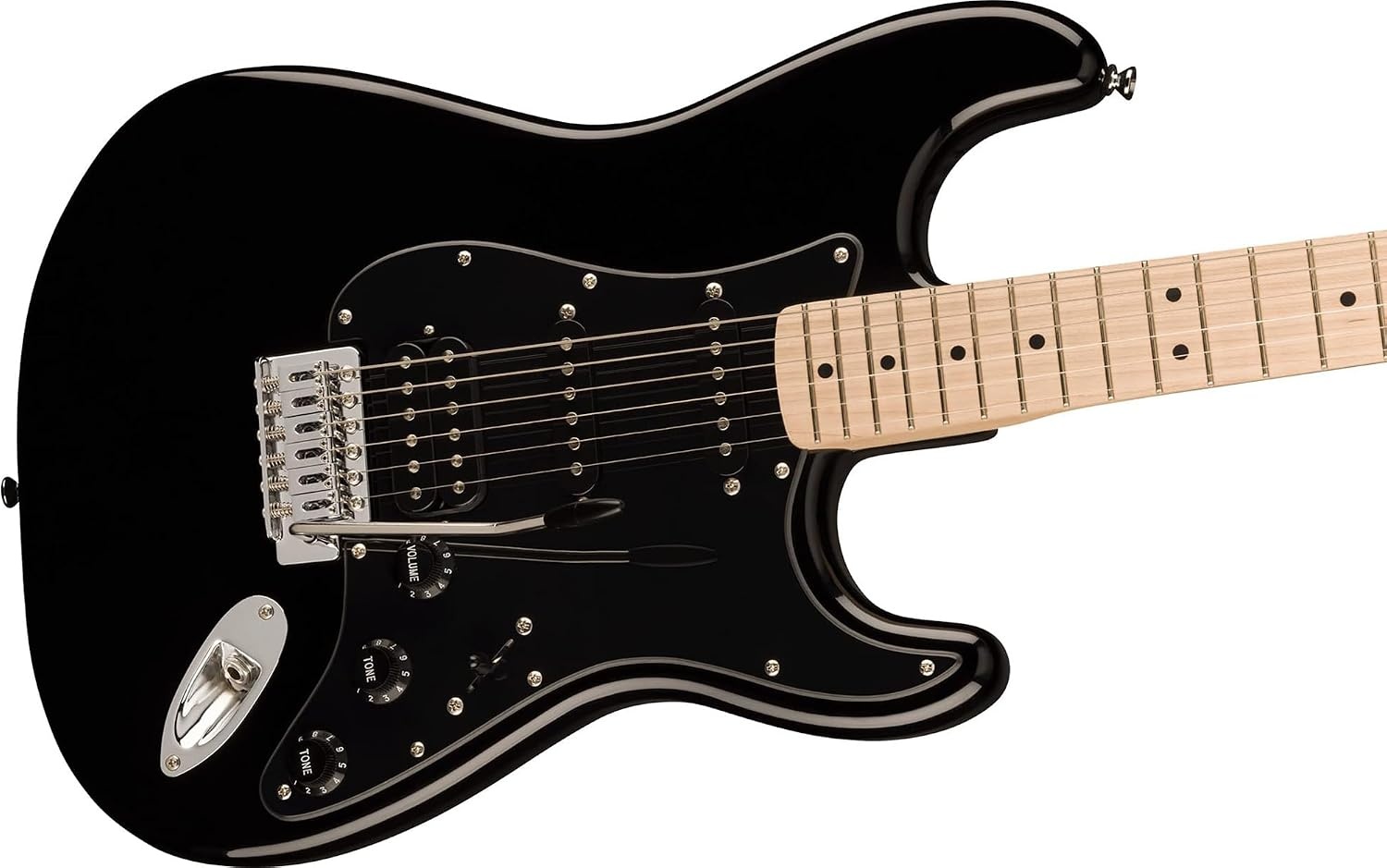 image:imageSquire Sonic Stratocaster Electric Guitar Tahitian Coral Maple Fingerboard White PickguardBlack