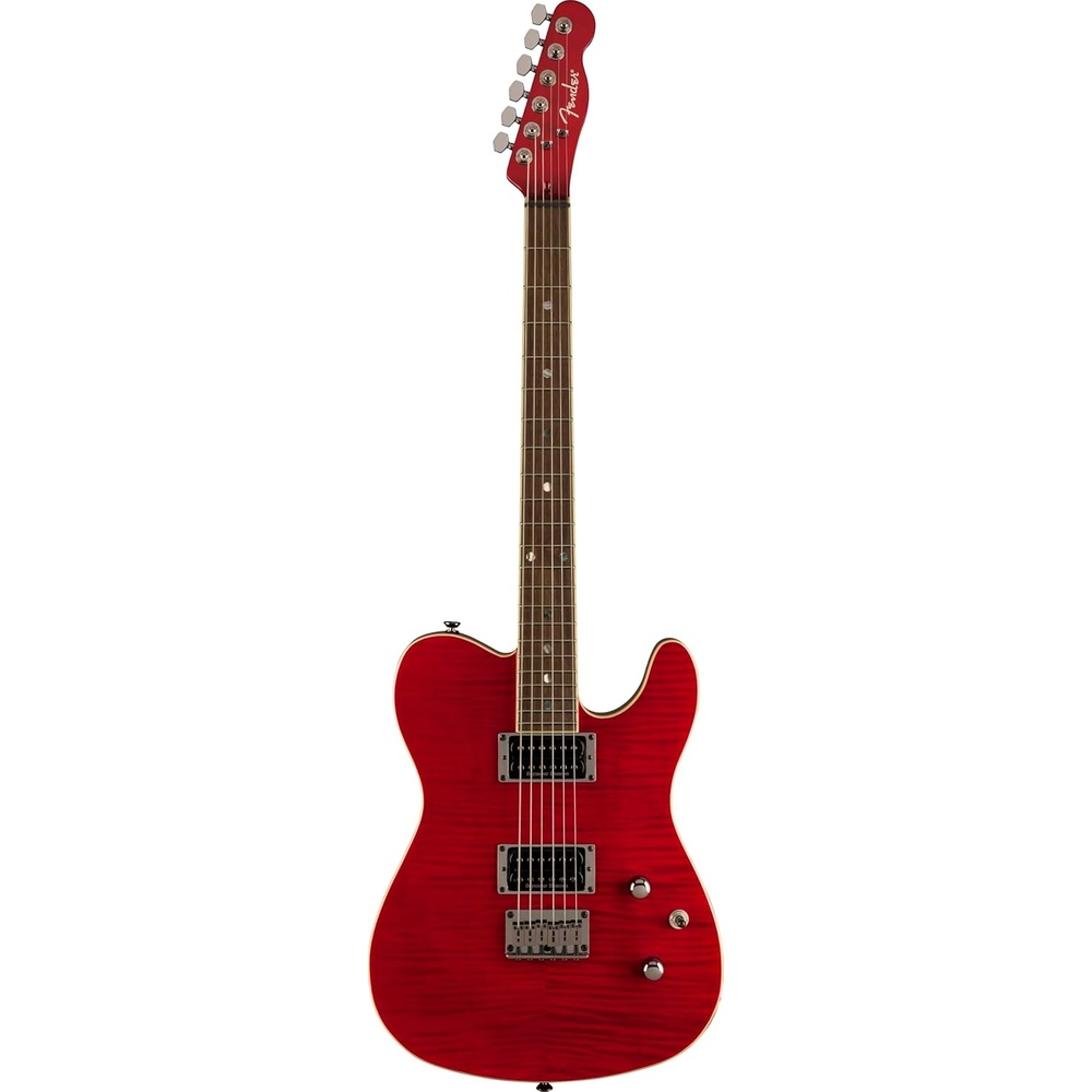 image:imageFender Custom Telecaster FMT HH Electric Guitar Features Seymour Duncan 59Pearly Gates Humbuckers with Coil Tap with 2Year Warranty Black Cherry BurstCrimson Red Transparent
