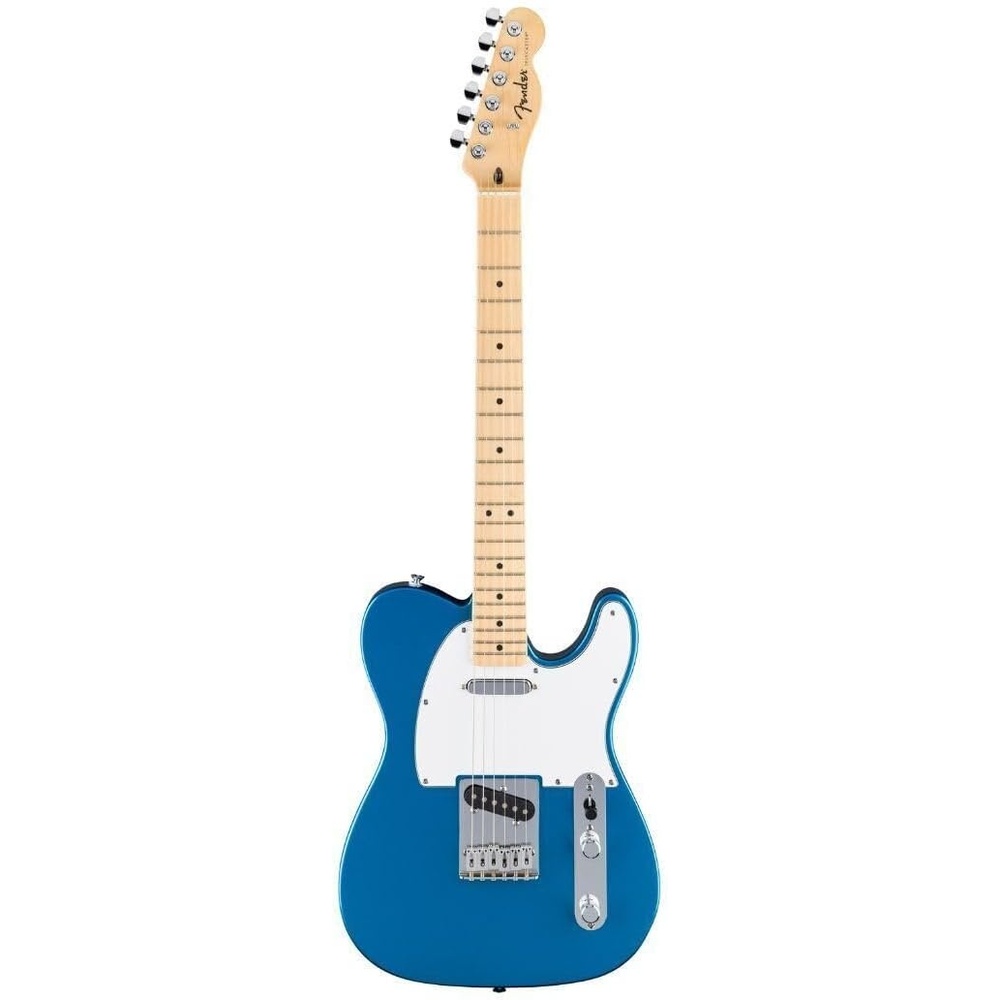 image:imageFender Standard Telecaster Electric Guitar with 2Year Warranty Modern C Shaped Neck Laurel Fingerboard White Pickguard Olympic WhiteAqua Marine Metallic