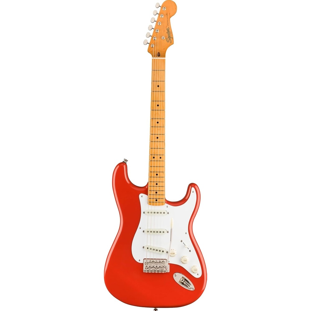 image:imageSquier Classic Vibe 50s Stratocaster Electric Guitar with 2Year Warranty Fiesta Red Maple FingerboardFiesta Red