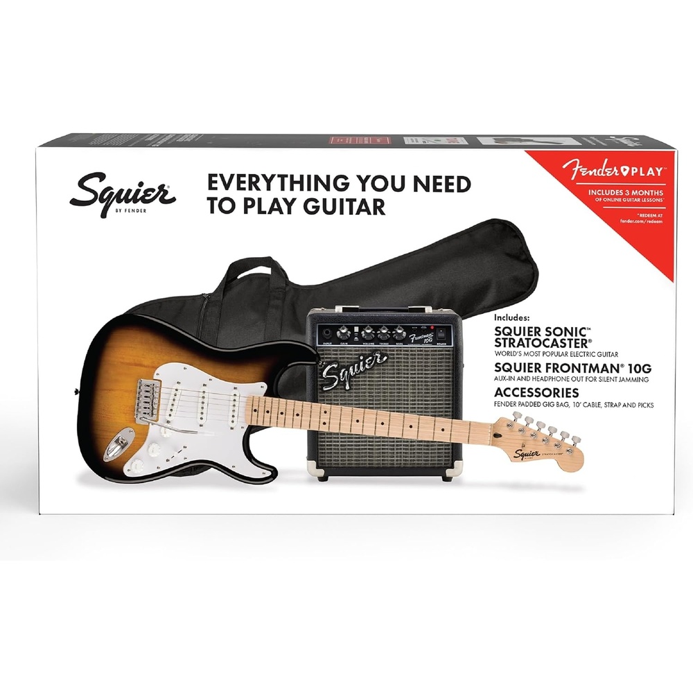 image:imageSquier Sonic Series Stratocaster Pack 2color Sunburst2Color Sunburst