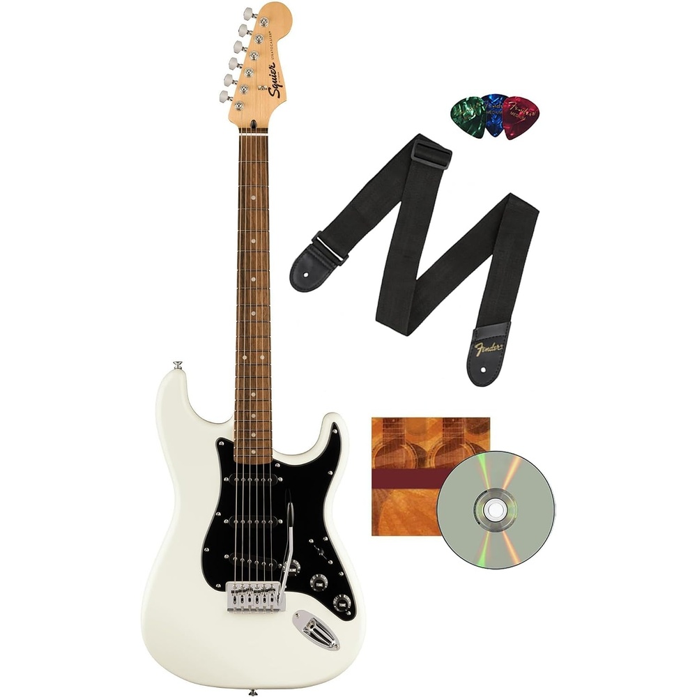 image:imageSquire Sonic Stratocaster Electric Guitar Tahitian Coral Maple Fingerboard White PickguardArctic White