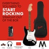 Fender Affinity Series Stratocaster Mustang Micro Pack, Laurel Fingerboard, Black, Gig Bag, HD9, US, CA, EU, AU, JP(Black)