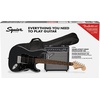 Fender Affinity Series Stratocaster Mustang Micro Pack, Laurel Fingerboard, Black, Gig Bag, HD9, US, CA, EU, AU, JP(Charcoal Frost Metallic)