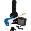 Fender Affinity Series Stratocaster Mustang Micro Pack, Laurel Fingerboard, Black, Gig Bag, HD9, US, CA, EU, AU, JP(Lake Placid Blue)