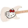 Fender Hello Kitty Stratocaster Electric Guitar with Deluxe Gig Bag, White