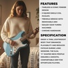 Fender Squier Stratocaster Beginner Electric Guitar, 2-Color Sunburst(Daphne Blue)