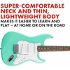 Fender Squier Stratocaster Beginner Electric Guitar, 2-Color Sunburst(Sea Foam Green)