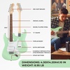 Fender Squier Stratocaster Beginner Electric Guitar, 2-Color Sunburst(Surf Green)