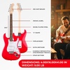 Fender Squier Stratocaster Beginner Electric Guitar, 2-Color Sunburst(Torino Red)