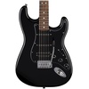 Fender Standard Stratocaster, Electric Guitar, with 2-Year Warranty, HSS Pickups, Modern “C” Shaped Neck, Laurel Fingerboard, White Pickguard, Aqua Marine Metallic(Black)
