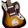 Squier Classic Vibe 70s Jaguar Electric Guitar, Laurel Fingerboard, Black | Vintage offset body, dual single-coil pickups, laurel fingerboard, beginner to intermediate, 2-year warranty included(3-Color Sunburst)