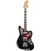 Squier Classic Vibe 70s Jaguar Electric Guitar, Laurel Fingerboard, Black | Vintage offset body, dual single-coil pickups, laurel fingerboard, beginner to intermediate, 2-year warranty included(Black)