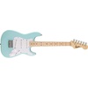 Squier Mini Stratocaster Beginner Electric Guitar, Short Scale, Black | Short scale kids electric guitar, laurel fingerboard, 2-year warranty, ideal starter, under $200, Fender-backed quality(Daphne Blue)
