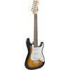 Squier Mini Stratocaster Beginner Electric Guitar, Short Scale, Black | Short scale kids electric guitar, laurel fingerboard, 2-year warranty, ideal starter, under $200, Fender-backed quality(Brown Sunburst)