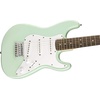Squier Mini Stratocaster Beginner Electric Guitar, Short Scale, Black | Short scale kids electric guitar, laurel fingerboard, 2-year warranty, ideal starter, under $200, Fender-backed quality(Surf Green)