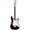 Squier Mini Stratocaster Beginner Electric Guitar, Short Scale, Black | Short scale kids electric guitar, laurel fingerboard, 2-year warranty, ideal starter, under $200, Fender-backed quality(Black)