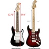 Squier Mini Stratocaster Beginner Electric Guitar, Short Scale, Black | Short scale kids electric guitar, laurel fingerboard, 2-year warranty, ideal starter, under $200, Fender-backed quality(Black)
