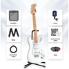 Squire Sonic Stratocaster Electric Guitar, Tahitian Coral, Maple Fingerboard, White Pickguard(2-Color Sunburst)