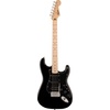 Squire Sonic Stratocaster Electric Guitar, Tahitian Coral, Maple Fingerboard, White Pickguard(Black (HSS Bridge and Pickups))
