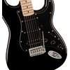 Squire Sonic Stratocaster Electric Guitar, Tahitian Coral, Maple Fingerboard, White Pickguard(Black (HSS Bridge and Pickups))