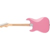 Squire Sonic Stratocaster Electric Guitar, Tahitian Coral, Maple Fingerboard, White Pickguard(Flash Pink)