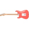 Squire Sonic Stratocaster Electric Guitar, Tahitian Coral, Maple Fingerboard, White Pickguard(Tahitian Coral)