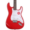Squire Sonic Stratocaster Electric Guitar, Tahitian Coral, Maple Fingerboard, White Pickguard(Torino Red)
