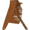 Fender Suede Fringe Guitar Strap, 2.5in, Brown