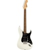 Squire Sonic Stratocaster Electric Guitar, Tahitian Coral, Maple Fingerboard, White Pickguard(Arctic White Black Pickguard)