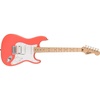 Squire Sonic Stratocaster Electric Guitar, Tahitian Coral, Maple Fingerboard, White Pickguard(Tahitian Coral)