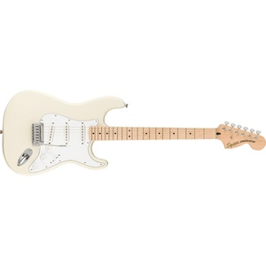 Fender Squier Series Affinity Stratocaster Electric Guitar, Olympic White(Olympic White)