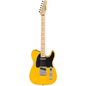 Fender Standard Telecaster, Electric Guitar, with 2-Year Warranty, Modern “C” Shaped Neck, Laurel Fingerboard, White Pickguard, Olympic White(Butterscotch Blonde)