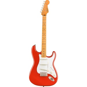 Squier Classic Vibe 50s Stratocaster Electric Guitar, with 2-Year Warranty, Fiesta Red, Maple Fingerboard(Fiesta Red)