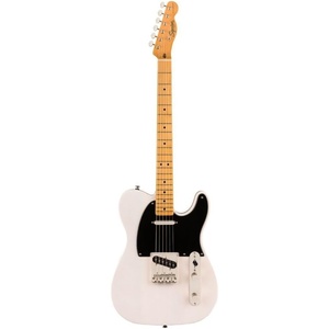 Squier Classic Vibe Baritone Custom Telecaster Electric Guitar, with 2-Year Warranty, Black, Laurel Fingerboard(White Blonde)