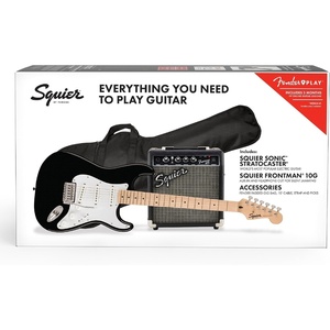 Squier Sonic Series Stratocaster Pack – 2-color Sunburst(Black)