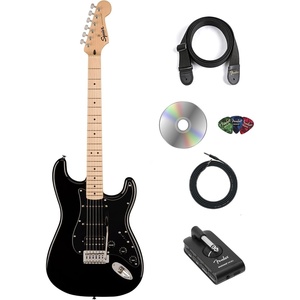 Squire Sonic Stratocaster Electric Guitar, Tahitian Coral, Maple Fingerboard, White Pickguard(Black)