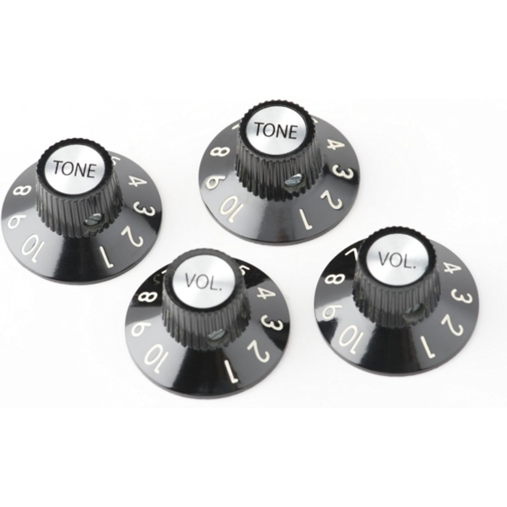 image:imageFender 72 Telecaster Custom Knobs Black Set of 4Knobs